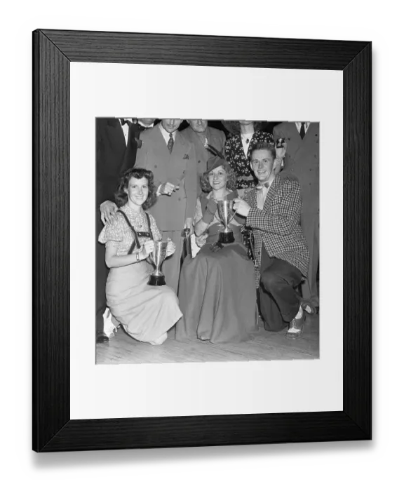 Framed Print : Elizabeth Sawers and Edward Coleman With First Prize Dance Award Framed Print : Elizabeth Sawers and Edward Coleman With First Prize Dance Award