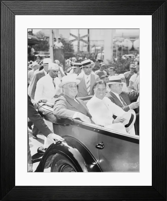 Framed Print : Franklin Roosevelt with Kentucky Politicians