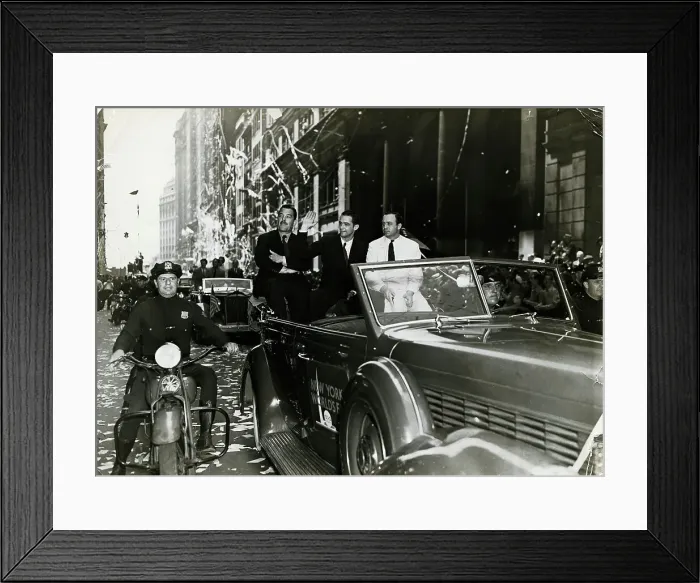 Framed Print : Howard Hughes in Ticker-Tape Parade Framed Print : Howard Hughes in Ticker-Tape Parade