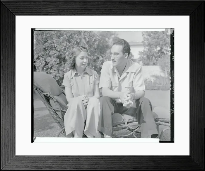 Framed Print : Picture of Edith Skouras and Jack Jungemeyer, Jr Framed Print : Picture of Edith Skouras and Jack Jungemeyer, Jr