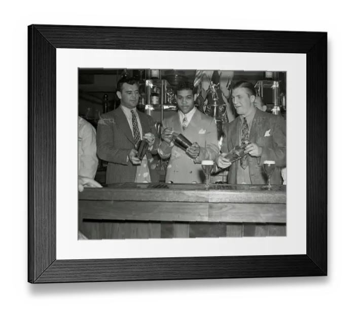 Framed Print : James Braddock with Joe Louis and Tommy Farr Framed Print : James Braddock with Joe Louis and Tommy Farr