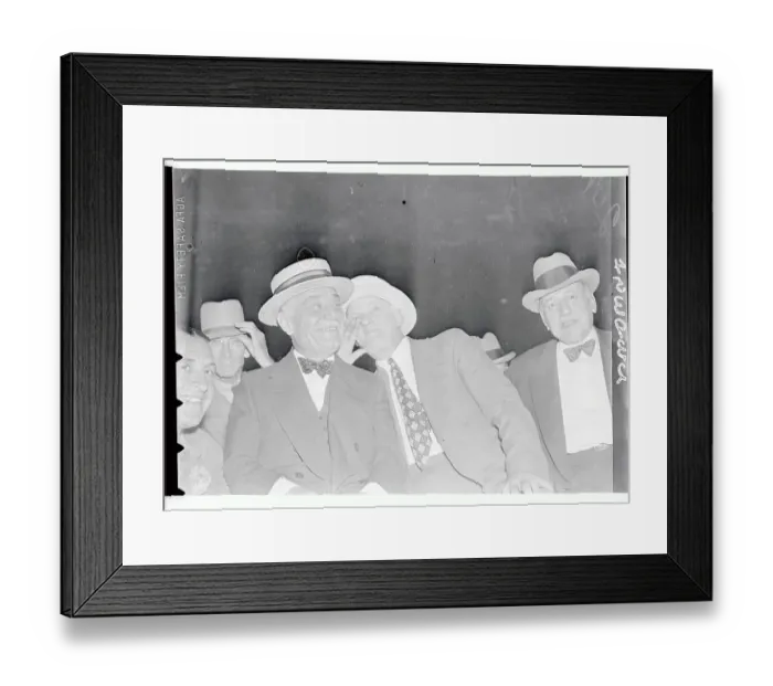 Framed Print : Jacob Ruppert and Mike Jacobs Watching Fight Framed Print : Jacob Ruppert and Mike Jacobs Watching Fight