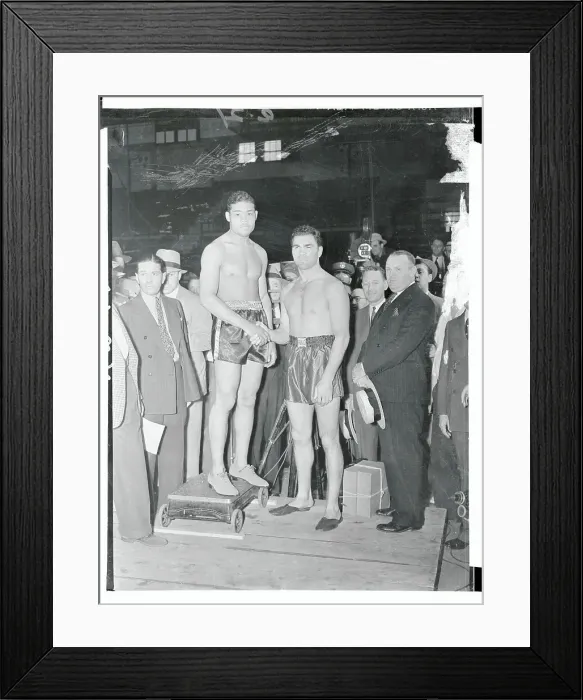 Framed Print : Max Schmeling and Joe Louis Shaking Hands Framed Print : Max Schmeling and Joe Louis Shaking Hands