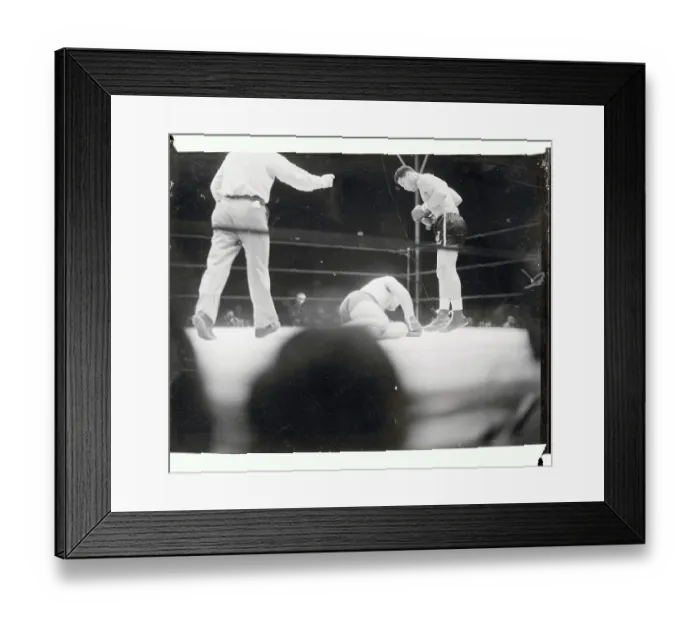 Framed Print : Joe Louis Standing over Max Schmeling Framed Print : Joe Louis Standing over Max Schmeling