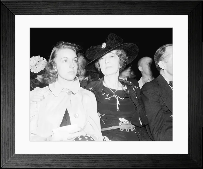 Framed Print : Socialites at Boxing Match Framed Print : Socialites at Boxing Match