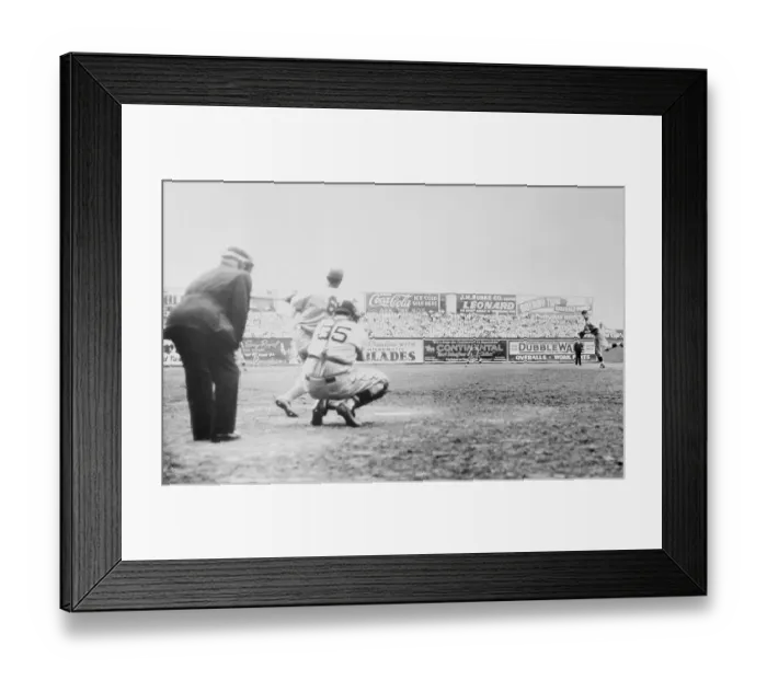 Framed Print : Vince DiMaggio Batting Framed Print : Vince DiMaggio Batting