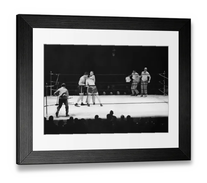 Framed Print : Referee Forcing Joe Louis and Max Schmeling Apart Framed Print : Referee Forcing Joe Louis and Max Schmeling Apart