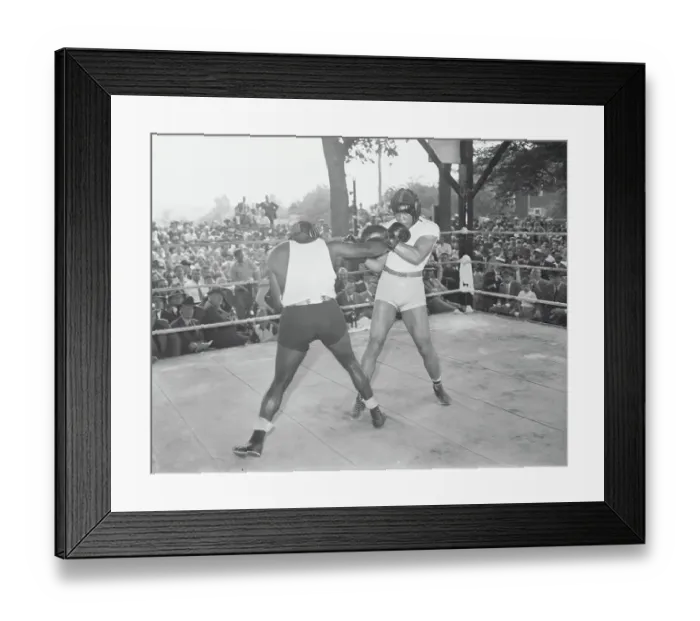 Framed Print : Joe Louis with Opponent Framed Print : Joe Louis with Opponent