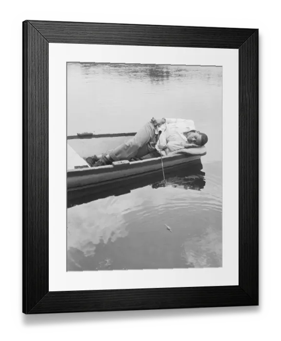 Framed Print : Joe Louis Fishing Framed Print : Joe Louis Fishing