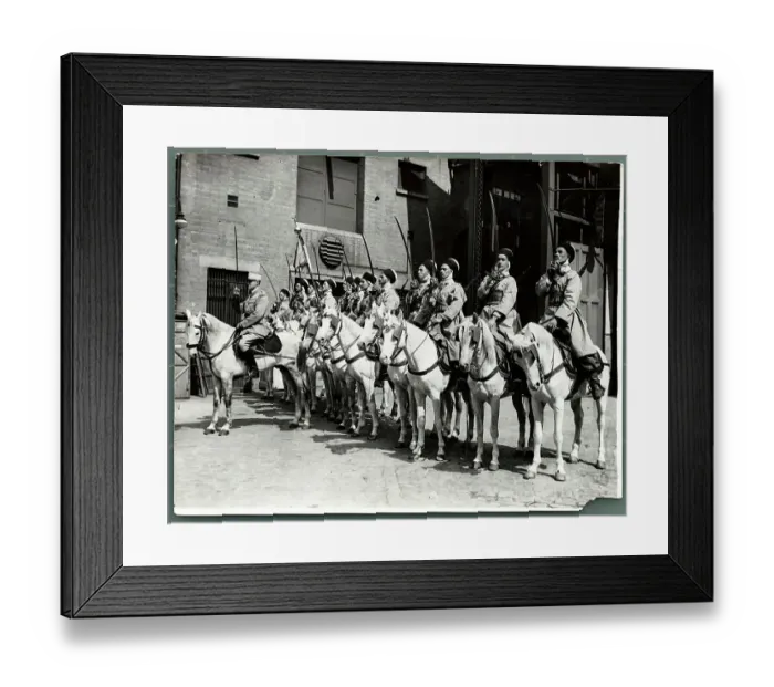 Framed Print : Algerian Cavalry Saluting with Their Swords Framed Print : Algerian Cavalry Saluting with Their Swords