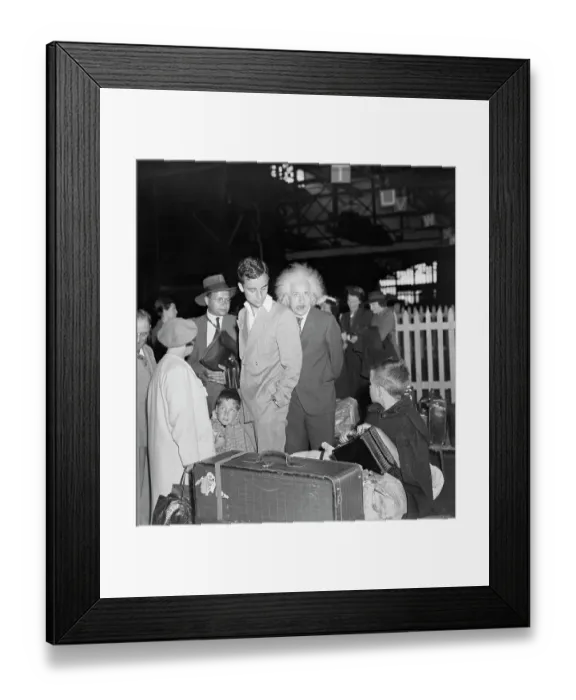 Framed Print : Einstein With Family Framed Print : Einstein With Family