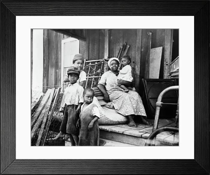 Framed Print : African American Mother And Children Framed Print : African American Mother And Children