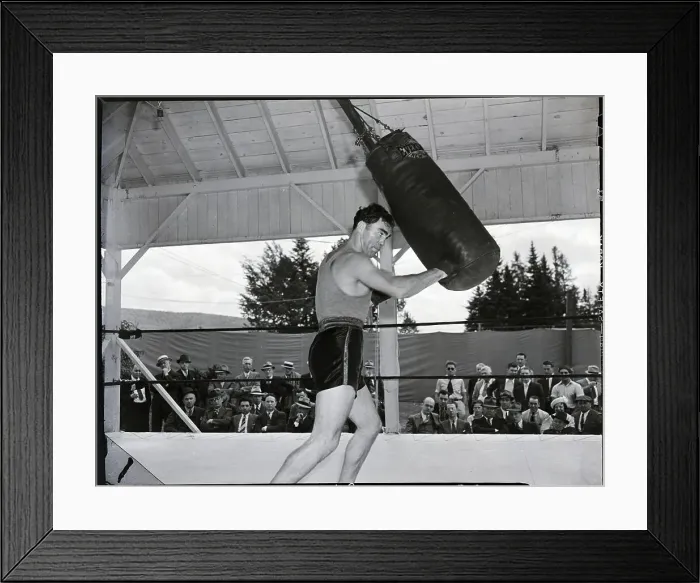 Framed Print : Max Schmeling Training Framed Print : Max Schmeling Training