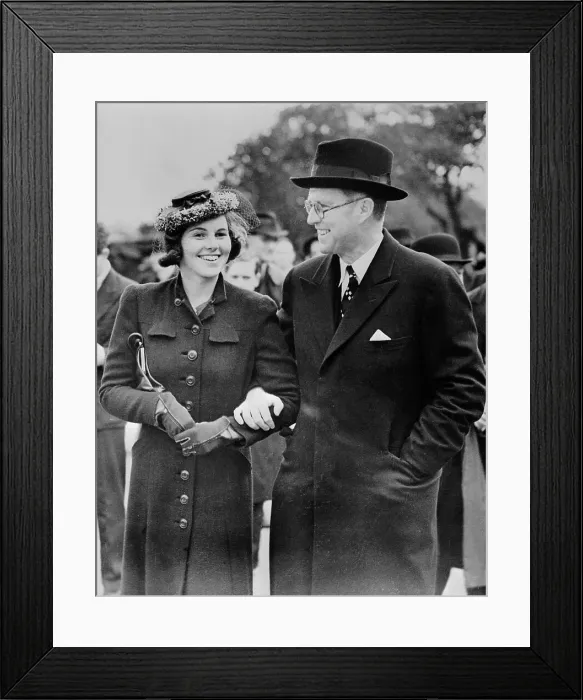 Framed Print : Joseph P. Kennedy With Daughter, Rosemary Framed Print : Joseph P. Kennedy With Daughter, Rosemary