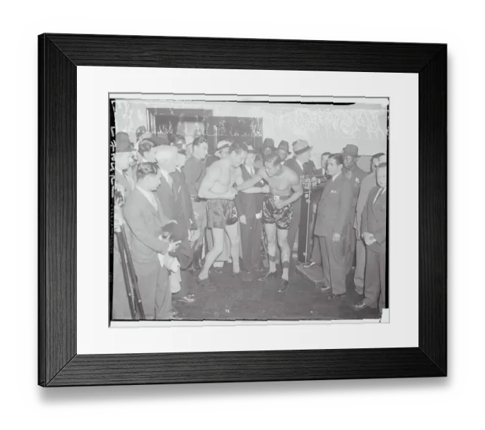 Framed Print : Joe Louis and His Trainer