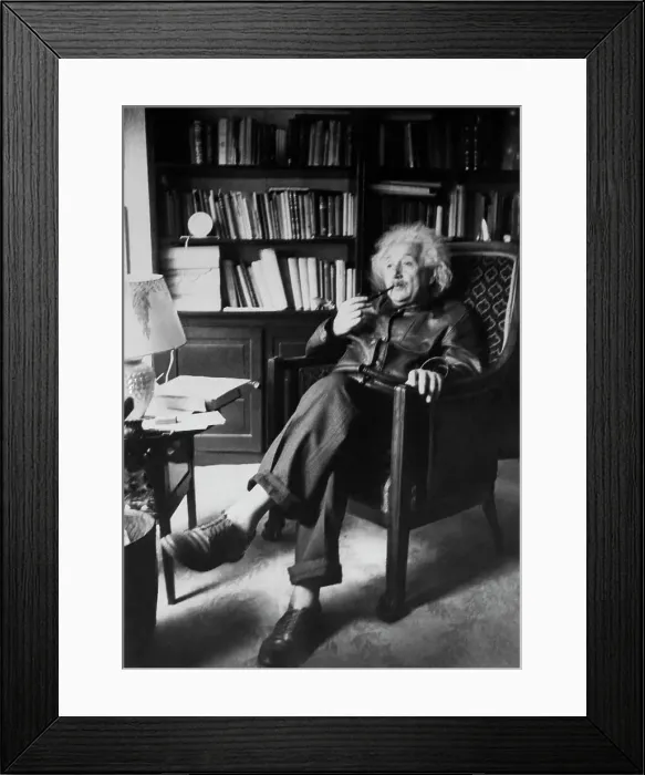 Framed Print : Albert Einstein Smoking Pipe Framed Print : Albert Einstein Smoking Pipe
