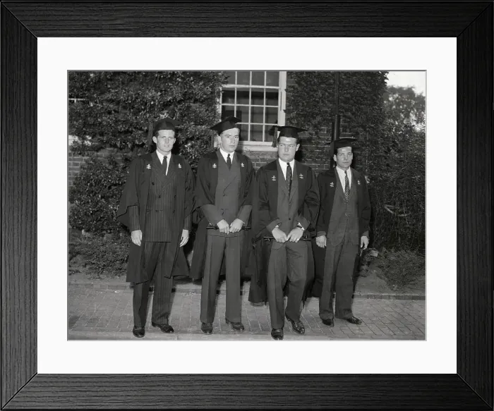 Framed Print : Joseph P. Kennedy Jr. and College Officers Graduating From Harvard