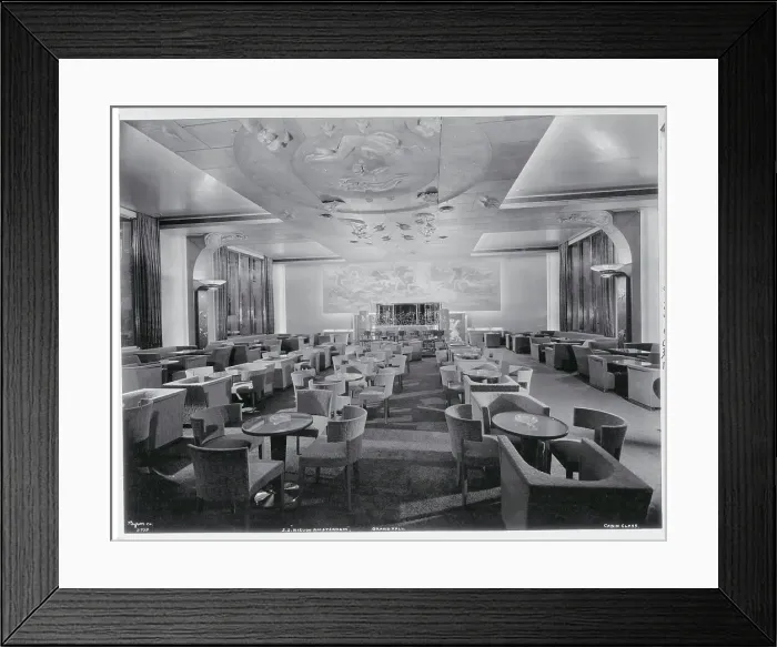 Framed Print : Dining Room of SS Nieuw Amsterdam Framed Print : Dining Room of SS Nieuw Amsterdam