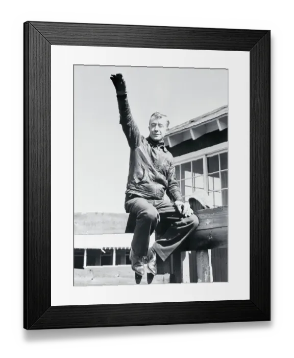Framed Print : Red Pollard Waving from Fence Framed Print : Red Pollard Waving from Fence