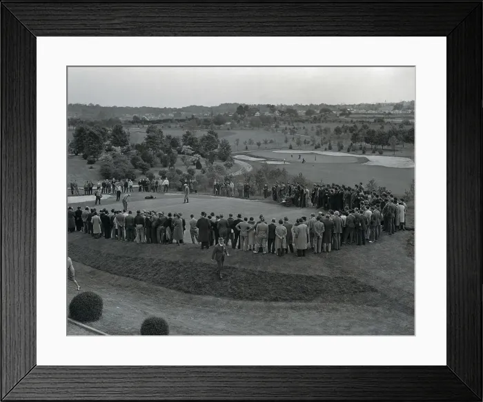 Framed Print : Sam Snead Playing Ninth Green in Metropolitan Open Framed Print : Sam Snead Playing Ninth Green in Metropolitan Open