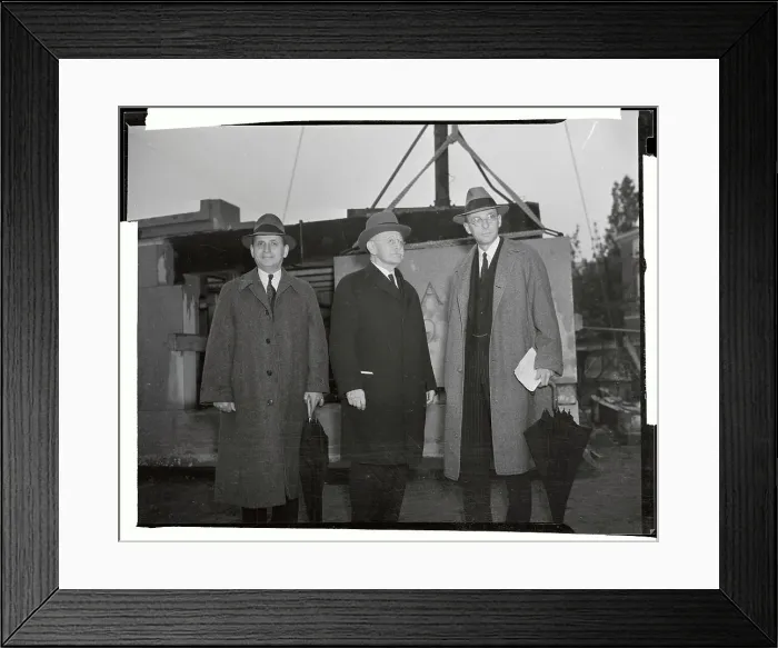 Framed Print : President and Dean of Harvard with Donating Alumnus Framed Print : President and Dean of Harvard with Donating Alumnus