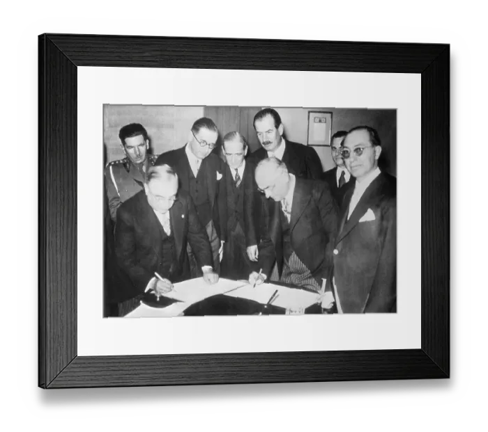 Framed Print : Prime Ministers for Greece-Turkey Treaty Framed Print : Prime Ministers for Greece-Turkey Treaty