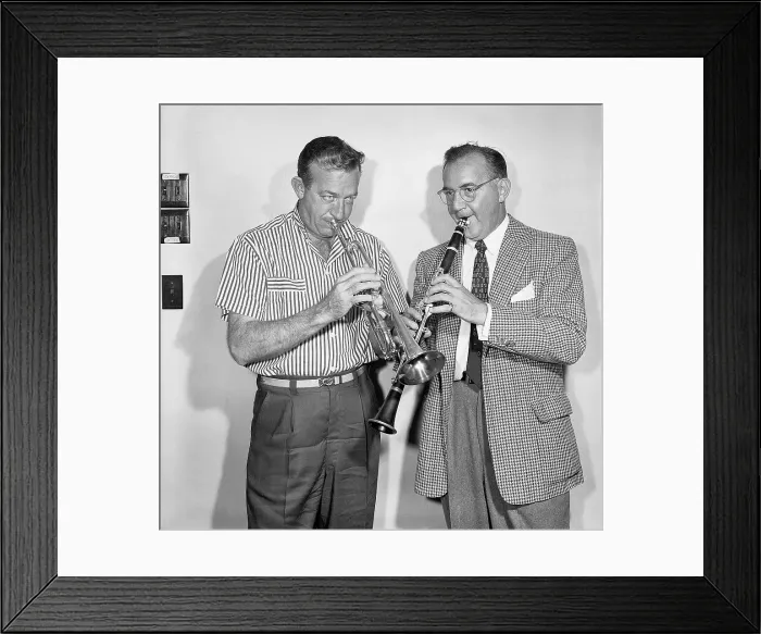 Framed Print : Benny Goodman and Harry James Framed Print : Benny Goodman and Harry James