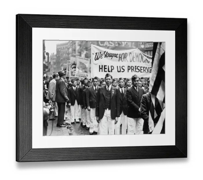 Framed Print : Chinese War Veterans