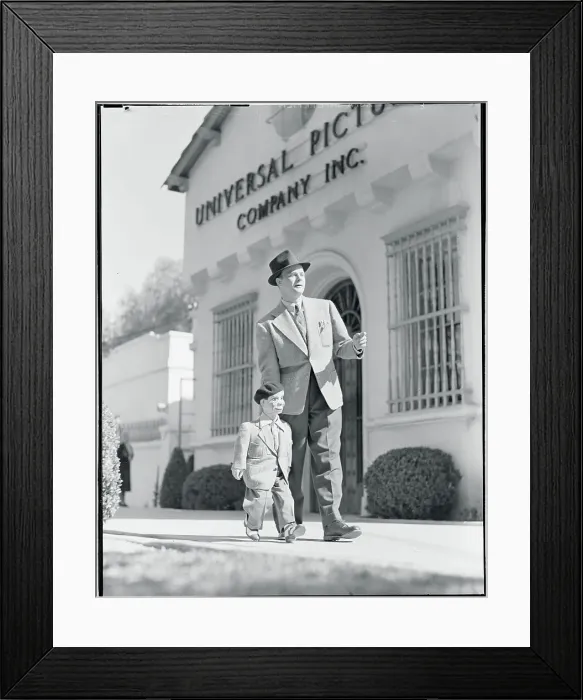 Framed Print : Edgar Bergen Arriving with His Dummy Framed Print : Edgar Bergen Arriving with His Dummy