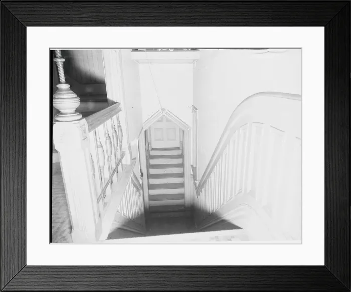 Framed Print : Staircase in Winchester Mystery House