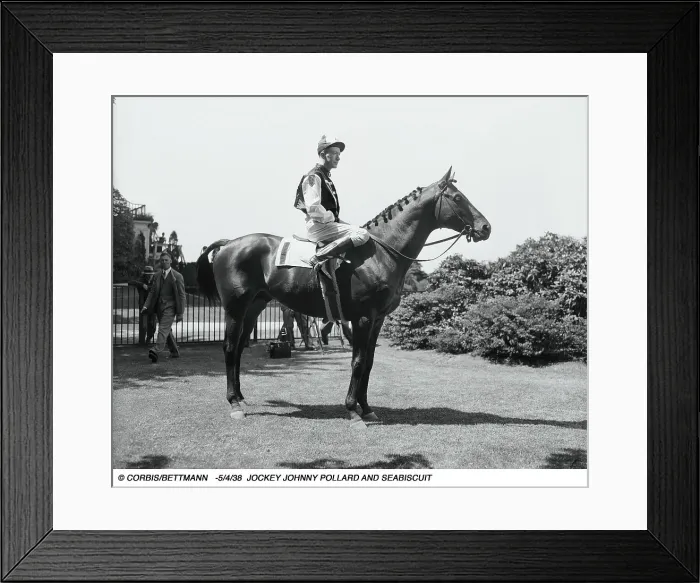 Framed Print : Red Pollard on Seabiscuit Framed Print : Red Pollard on Seabiscuit