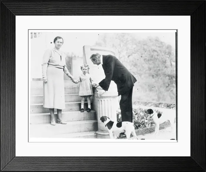Framed Print : King Christian with Wife and Grandchild Framed Print : King Christian with Wife and Grandchild