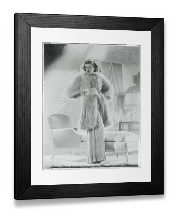 Framed Print : Lucille Ball Modeling Lounging Ensemble Framed Print : Lucille Ball Modeling Lounging Ensemble