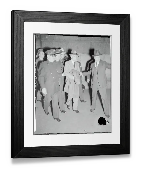 Framed Print : Policemen Escorting Henry Ford Framed Print : Policemen Escorting Henry Ford