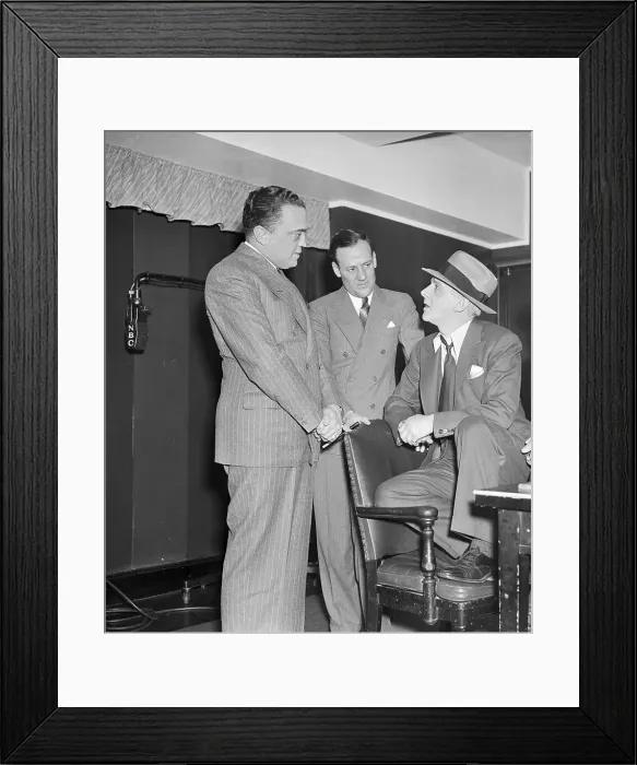 Framed Print : J. Edgar Hoover with Walter Winchell Framed Print : J. Edgar Hoover with Walter Winchell