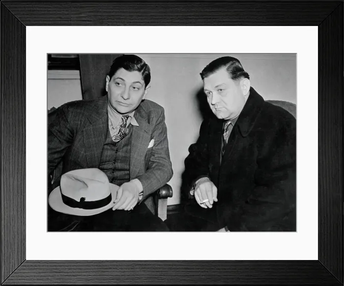 Framed Print : Gang Leader George Moran and Attorney George Bieber Framed Print : Gang Leader George Moran and Attorney George Bieber