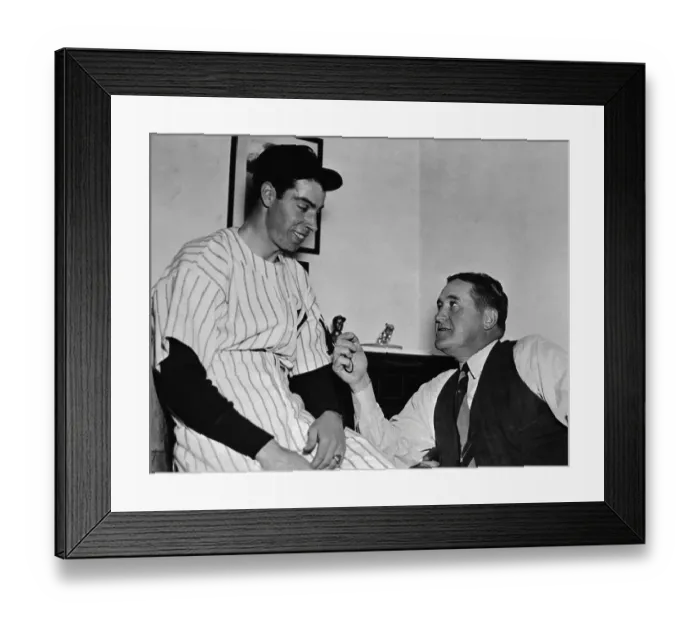 Framed Print : Joe DiMaggio and Joe McCarthy