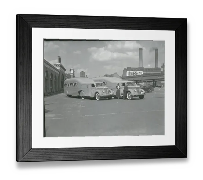Framed Print : Expedition Leaders Posing near Jungle Yachts