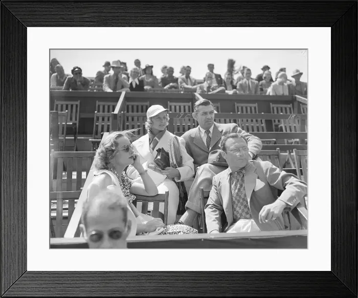 Framed Print : Clark Gable Watching Television Framed Print : Clark Gable Watching Television