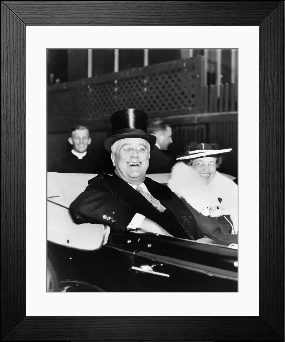 Framed Print : Roosevelts Leaving Easter Service Framed Print : Roosevelts Leaving Easter Service