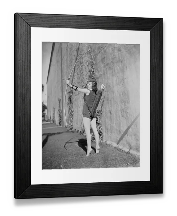 Framed Print : Actress Susan Hayward Holding Bow and Arrow Framed Print : Actress Susan Hayward Holding Bow and Arrow