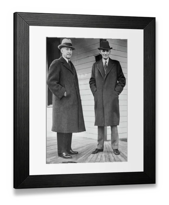 Framed Print : Inventors Orville Wright and Henry Ford Framed Print : Inventors Orville Wright and Henry Ford