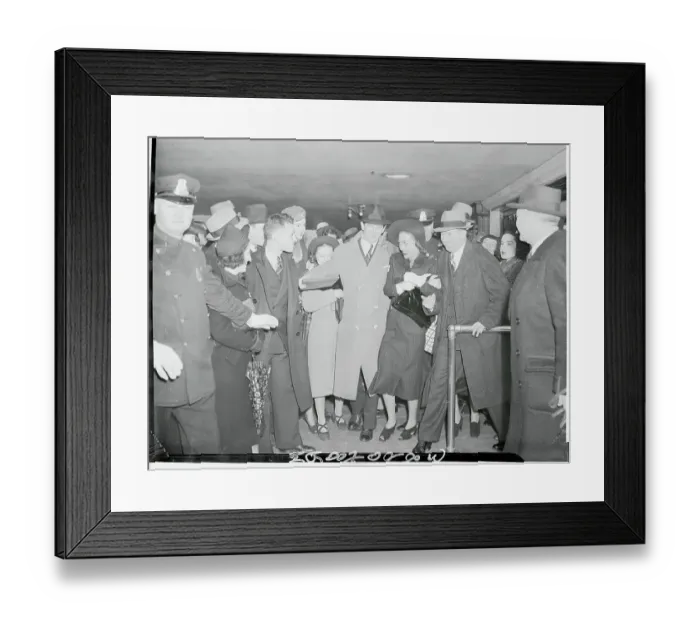 Framed Print : Joan Crawford Being Greeted Framed Print : Joan Crawford Being Greeted