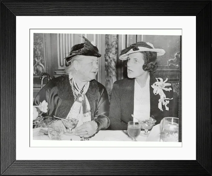 Framed Print : Rose Kennedy with Lady Bryce Framed Print : Rose Kennedy with Lady Bryce