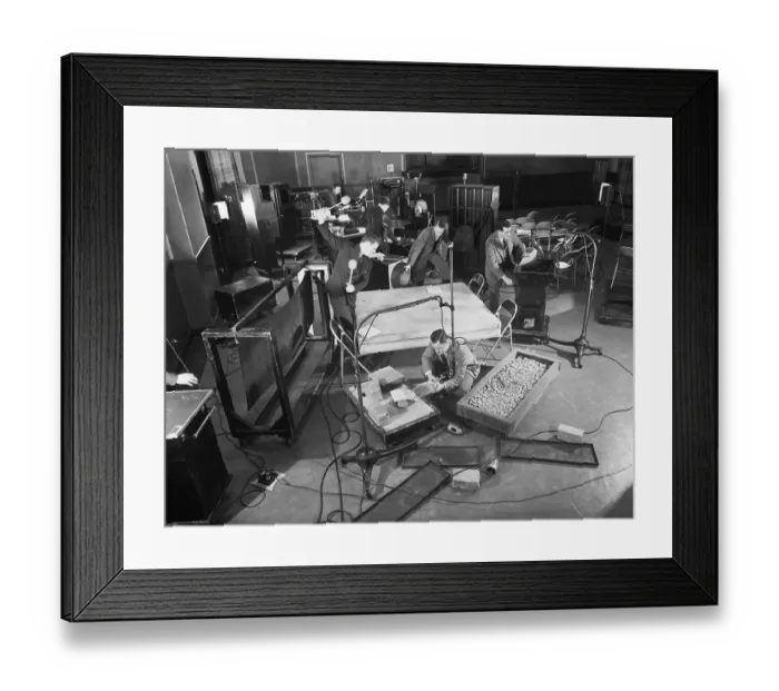 Framed Print : Interior Of Early Sound Effects Studio Framed Print : Interior Of Early Sound Effects Studio