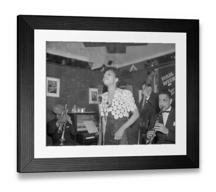 Framed Print : Maxine Sullivan Singing Framed Print : Maxine Sullivan Singing