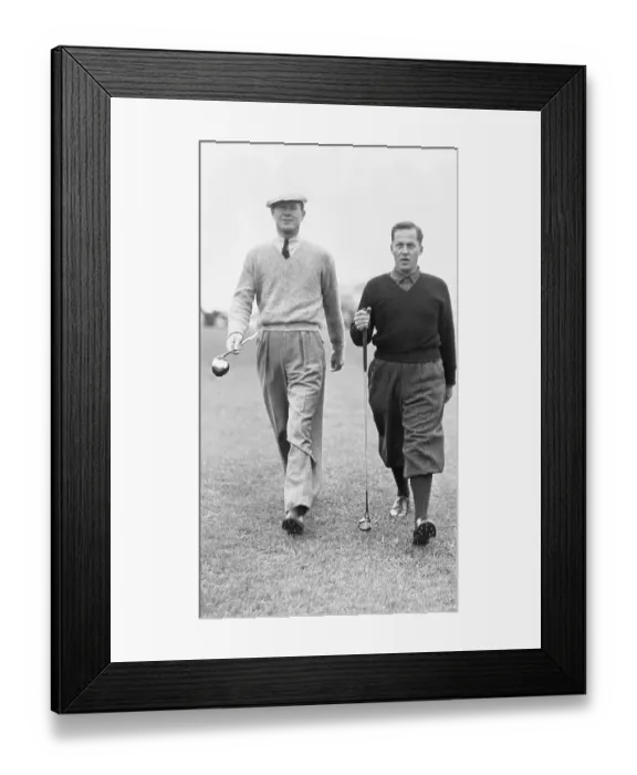 Framed Print : Byron Nelson and Bobby Jones at Augusta Framed Print : Byron Nelson and Bobby Jones at Augusta
