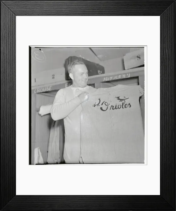 Framed Print : Rogers Hornsby Holding Baseball Jersey Framed Print : Rogers Hornsby Holding Baseball Jersey