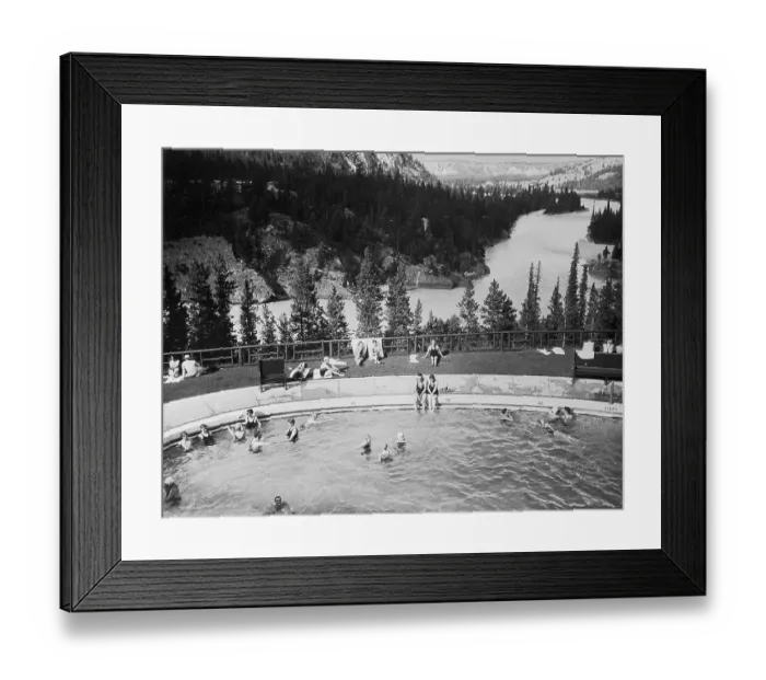 Framed Print : Banff Springs Hotel Swimming Pool Framed Print : Banff Springs Hotel Swimming Pool