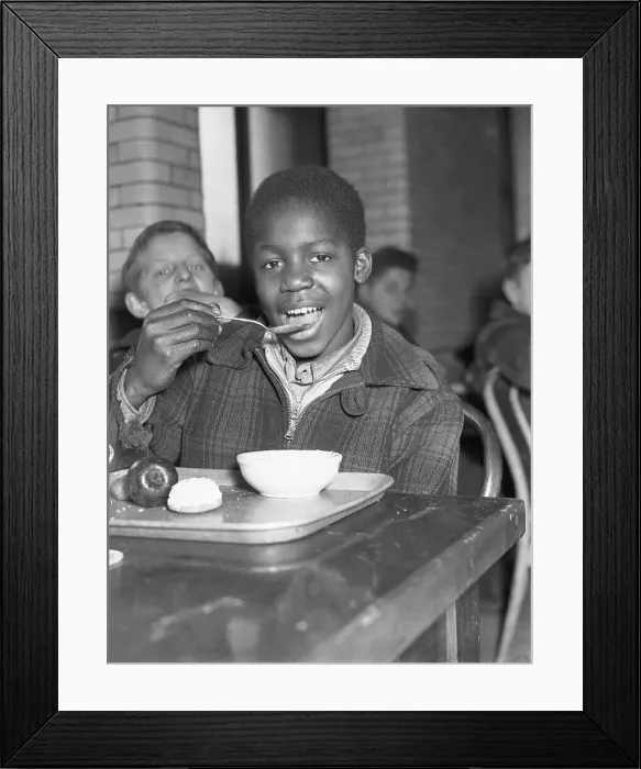 Framed Print : Student Eating Lunch Framed Print : Student Eating Lunch